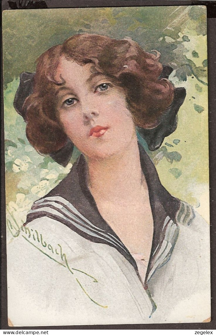 Schilbach - Belle Femme  -Publicité Au Verso Pour Restaurant 'De Toelast" In Amsterdam - Spuistraat - Schilbach