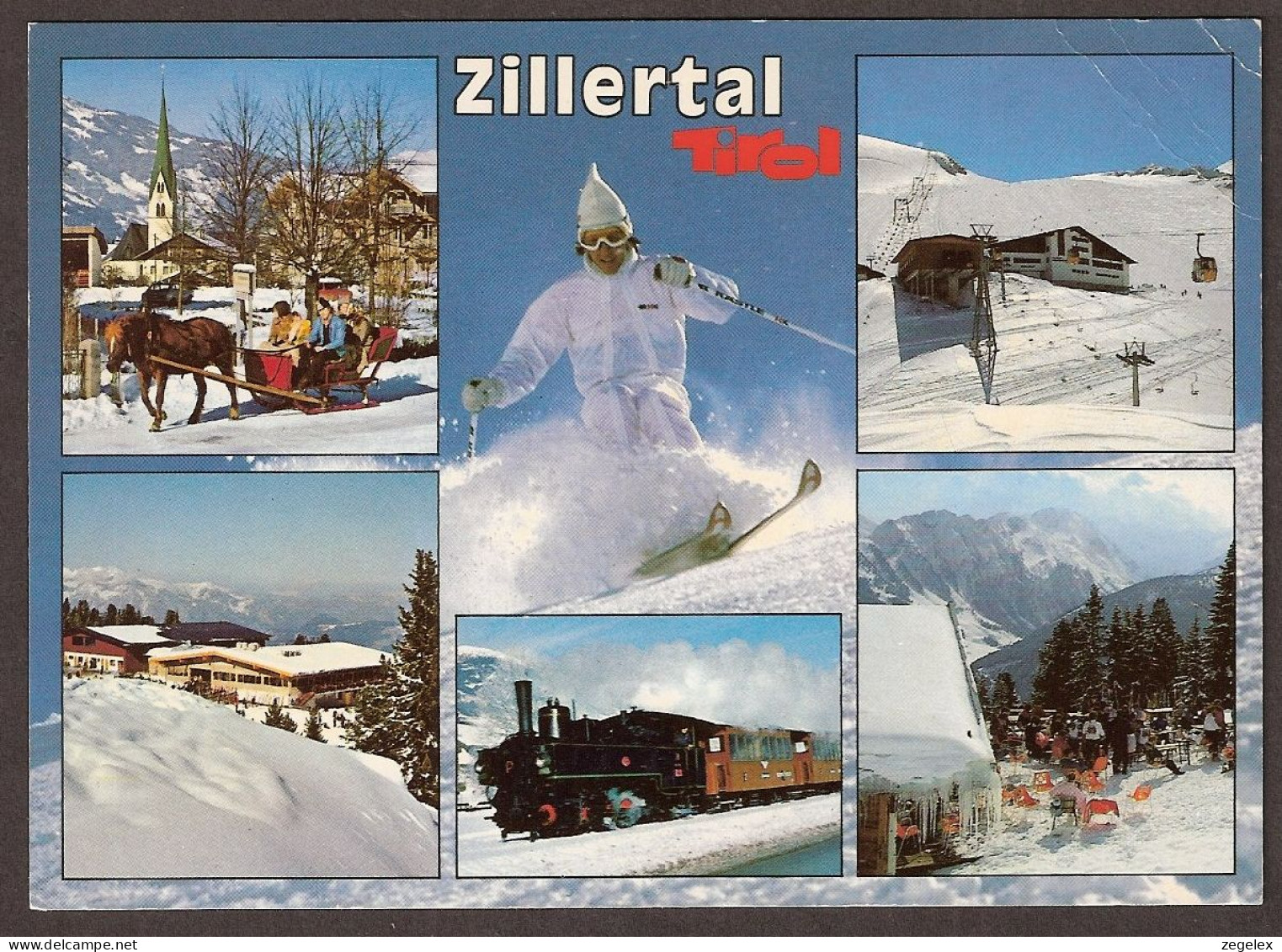 Zillertal - Tirol - Zug Mit Lokomotive, Eisenbahn, Train, Chemin De Fer,  - Zillertal