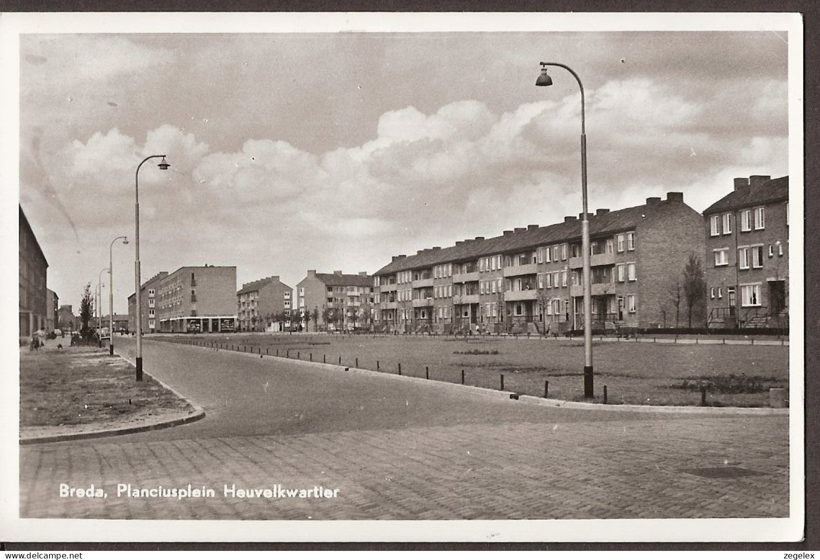 Breda - 1958 -  Planciusplein Heuvelkwartier - Breda