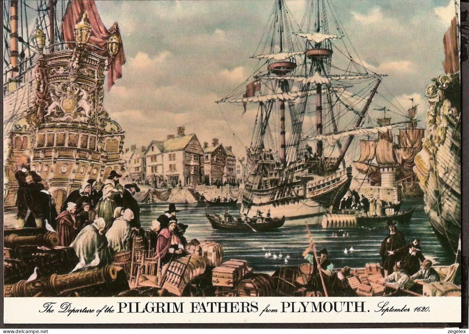 Plymouth - The Departure Of The Pilgrim Fathers - 1620 - Tallships  - Plymouth