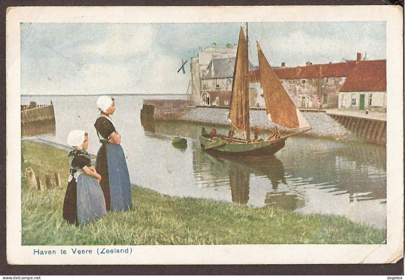 Veere - Zeeland 1927 - Binnekomst Van Zeilschip - Veere