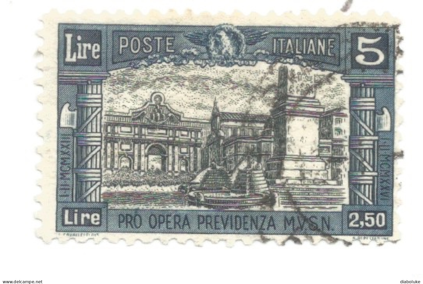 (REGNO D'ITALIA) 1926, PRO OPERA PREVIDENZIA MILIZIA - Serie Di 4 Francobolli Usati, Annulli Da Periziare - Poste Aérienne