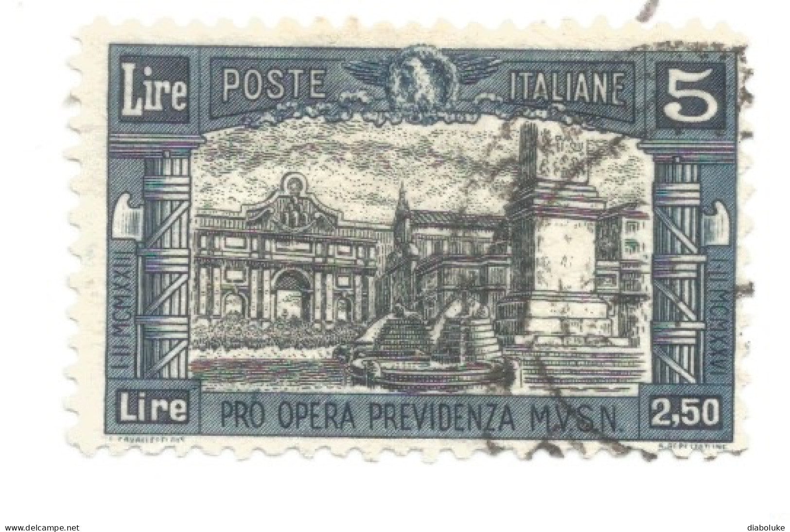 (REGNO D'ITALIA) 1926, PRO OPERA PREVIDENZIA MILIZIA - Serie Di 4 Francobolli Usati, Annulli Da Periziare - Luchtpost