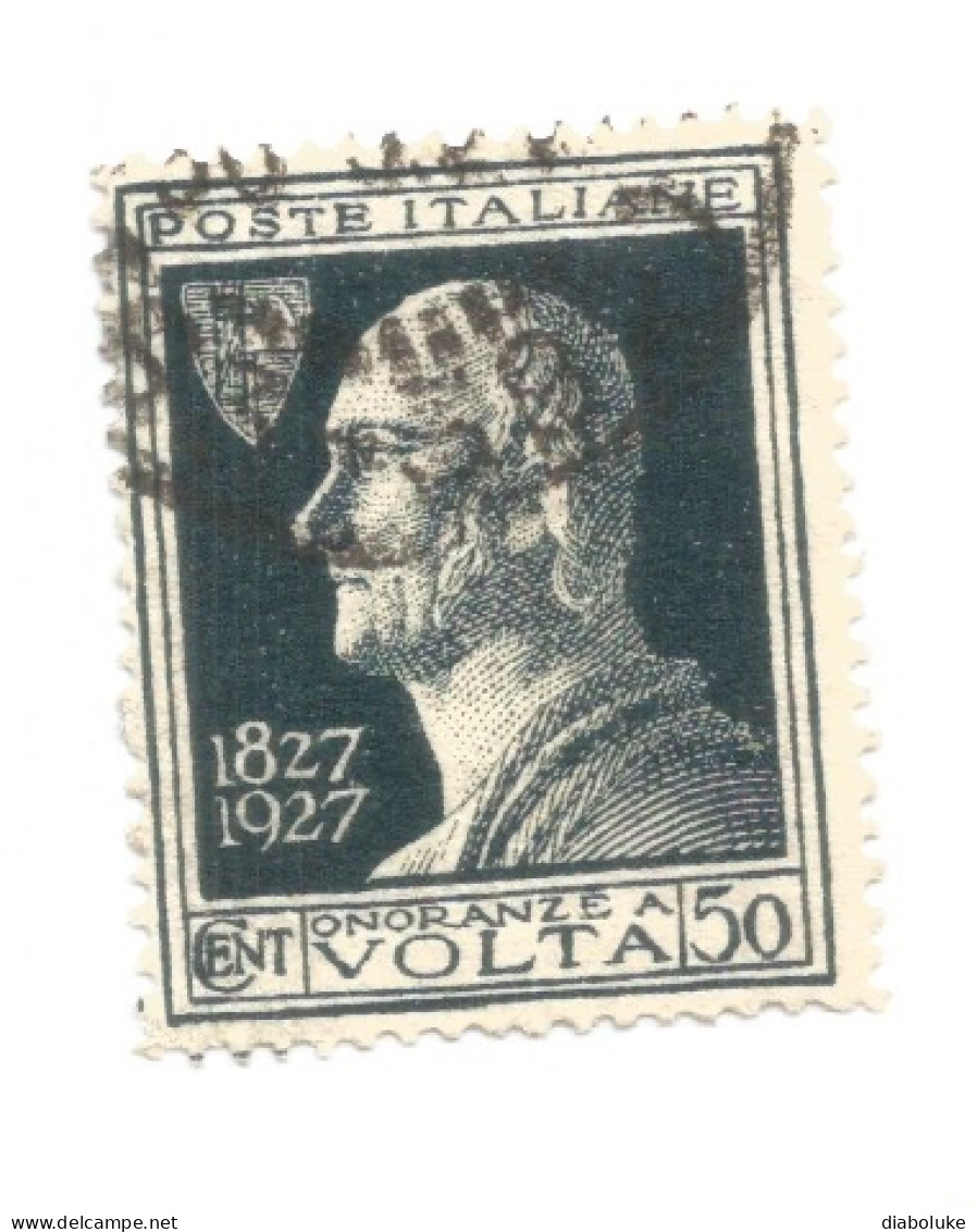 (REGNO D'ITALIA) 1927, CENTENARIO DELLA MORTE DI ALESSANDRO VOLTA - Serie Di 4 Francobolli Usati - Correo Aéreo