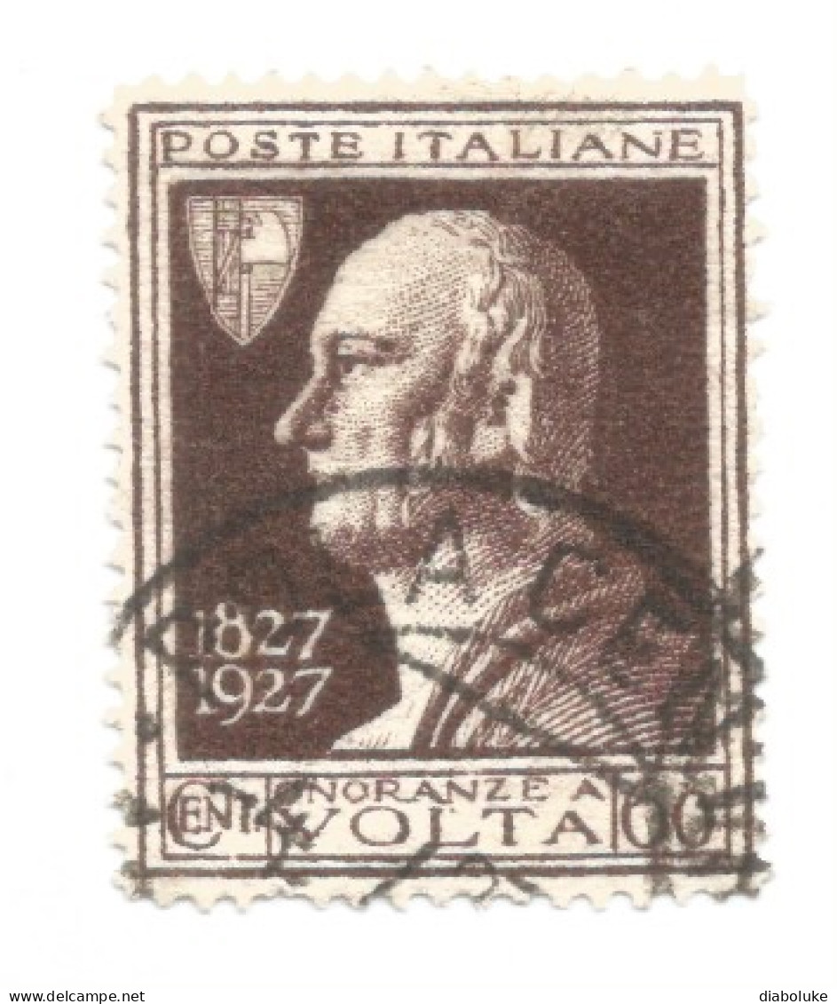 (REGNO D'ITALIA) 1927, CENTENARIO DELLA MORTE DI ALESSANDRO VOLTA - Serie Di 4 Francobolli Usati - Airmail