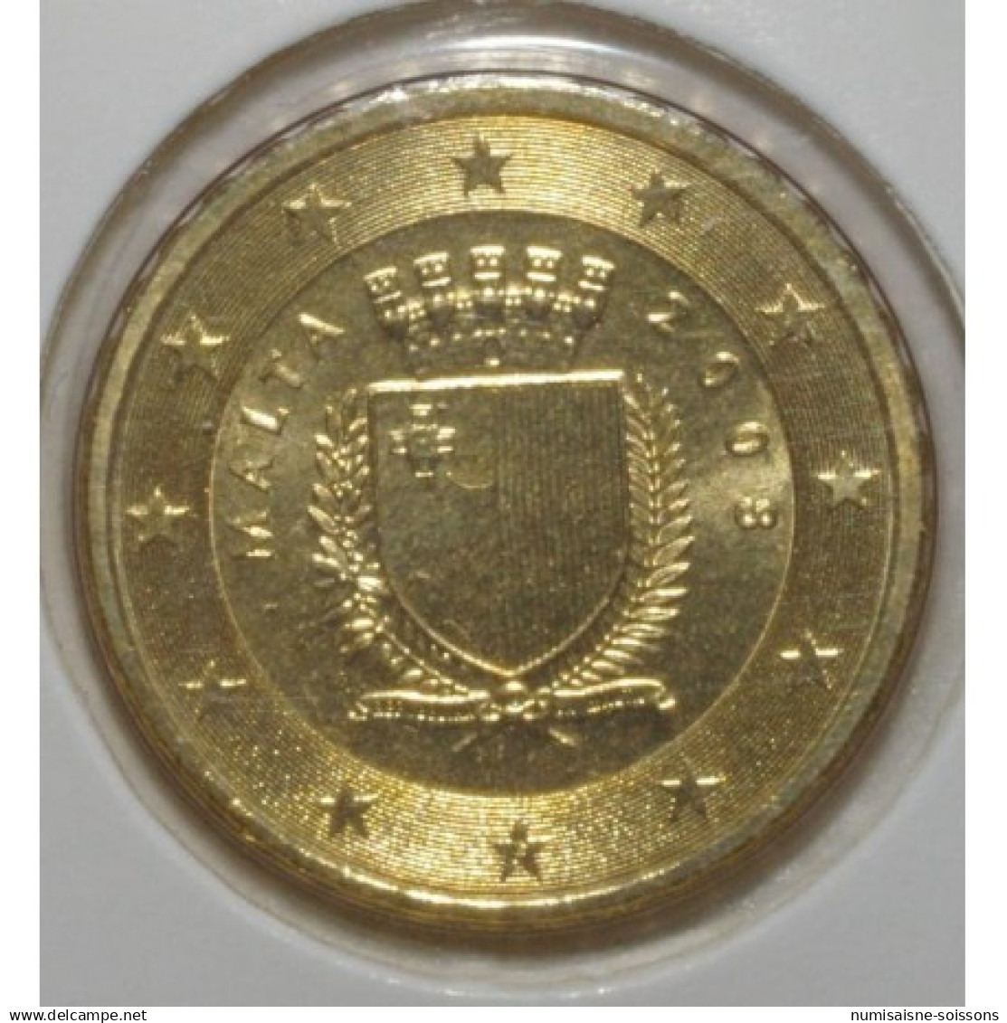 MALTE - KM 128 - 10 CENT 2008 - ARMOIRIES - SPL - Malta