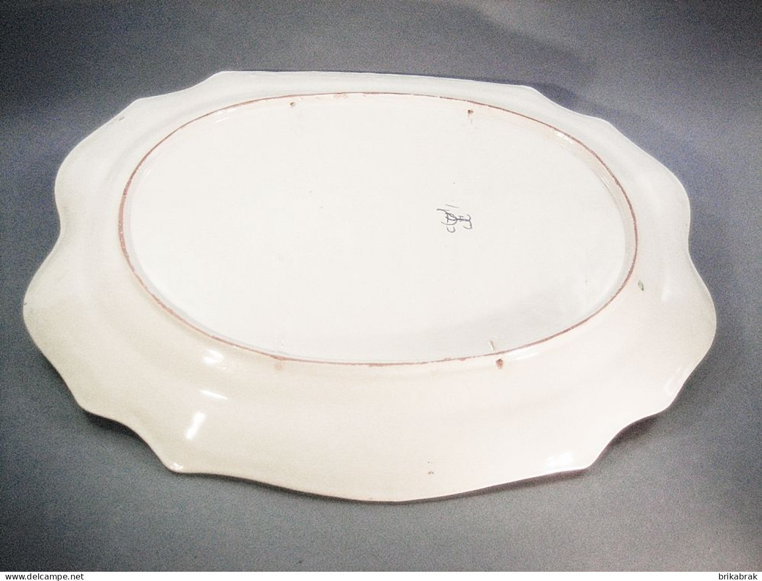 * PLAT EN FAIENCE DE DESVRES FOURMAINTRAUX EMILE @ Céramique Table Rouen