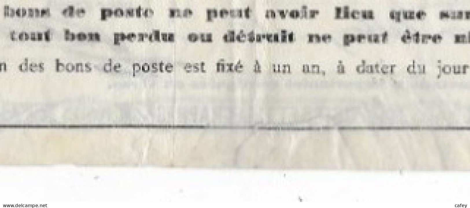 Entier Postal BON DE POSTE DIX FRANCS Timbre 5c Type SAGE VILLEURBANNE LES CHARPENNES 1899 (déchirure Sur Le Bas) RARE - Standard- Und TSC-Briefe (vor 1995)
