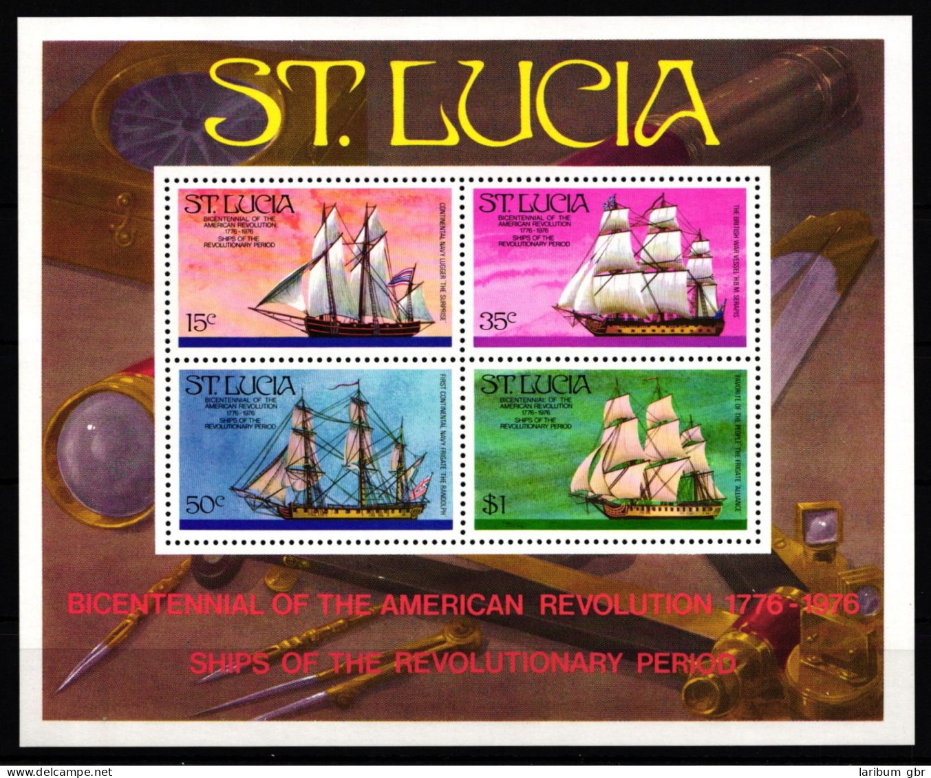 St. Lucia Block 8 Postfrisch #JB972 - St.Lucia (1979-...)