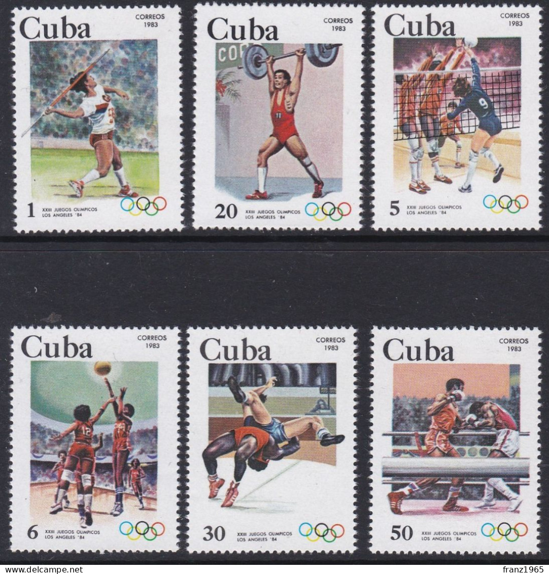 Cuba, Olympics Games Los Angeles 1984 - Ete 1984: Los Angeles