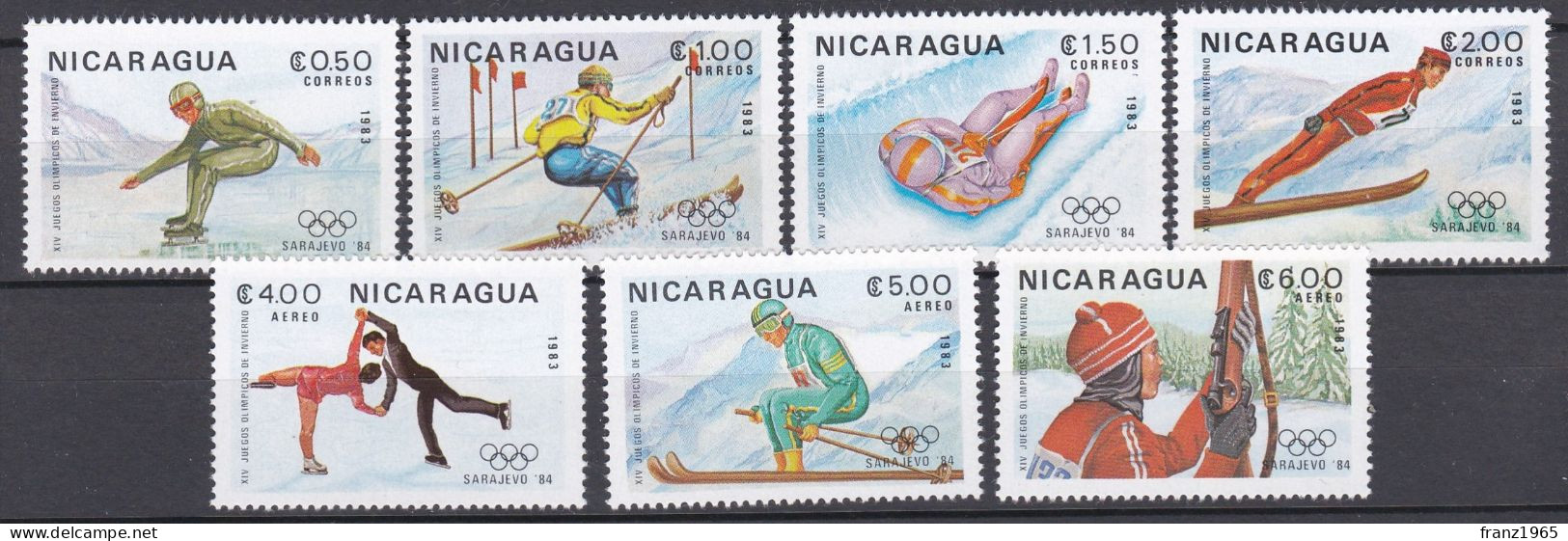 Nicaragua - Olympics Games 1984 - Winter 1984: Sarajevo