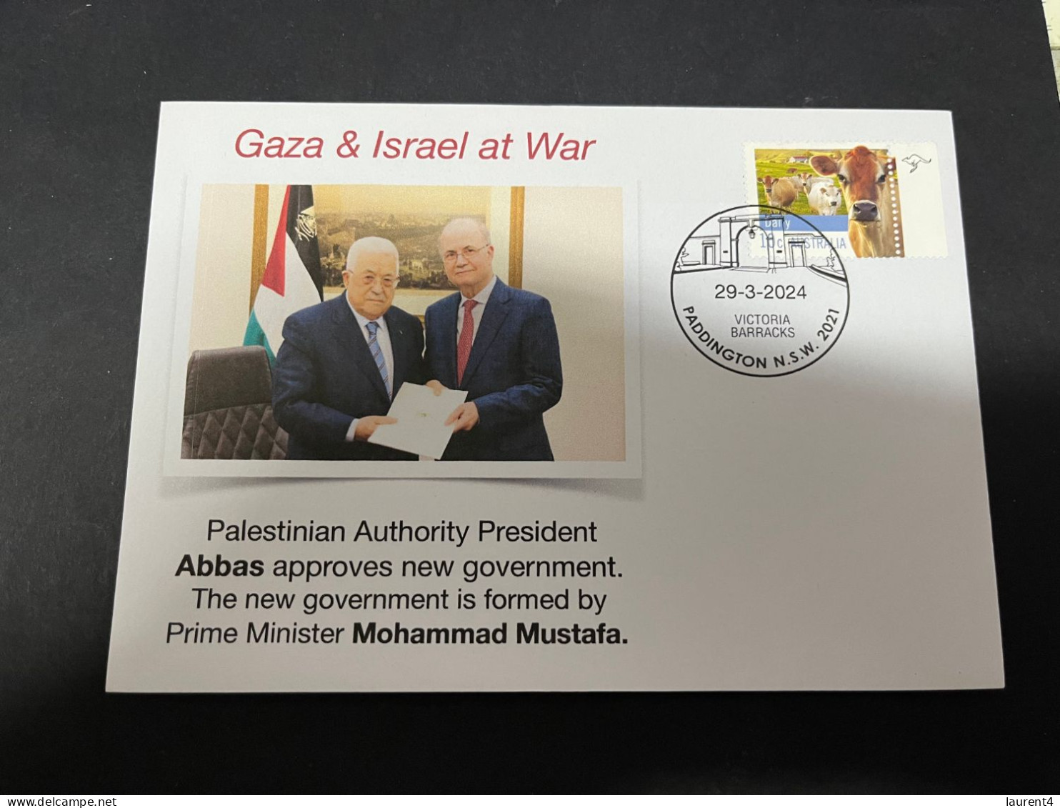 28-3-2024 (1 Y 18) War In Gaza -  Palestinian Authority President Abbas Approves New Government By PM M. Mustafa - Militaria