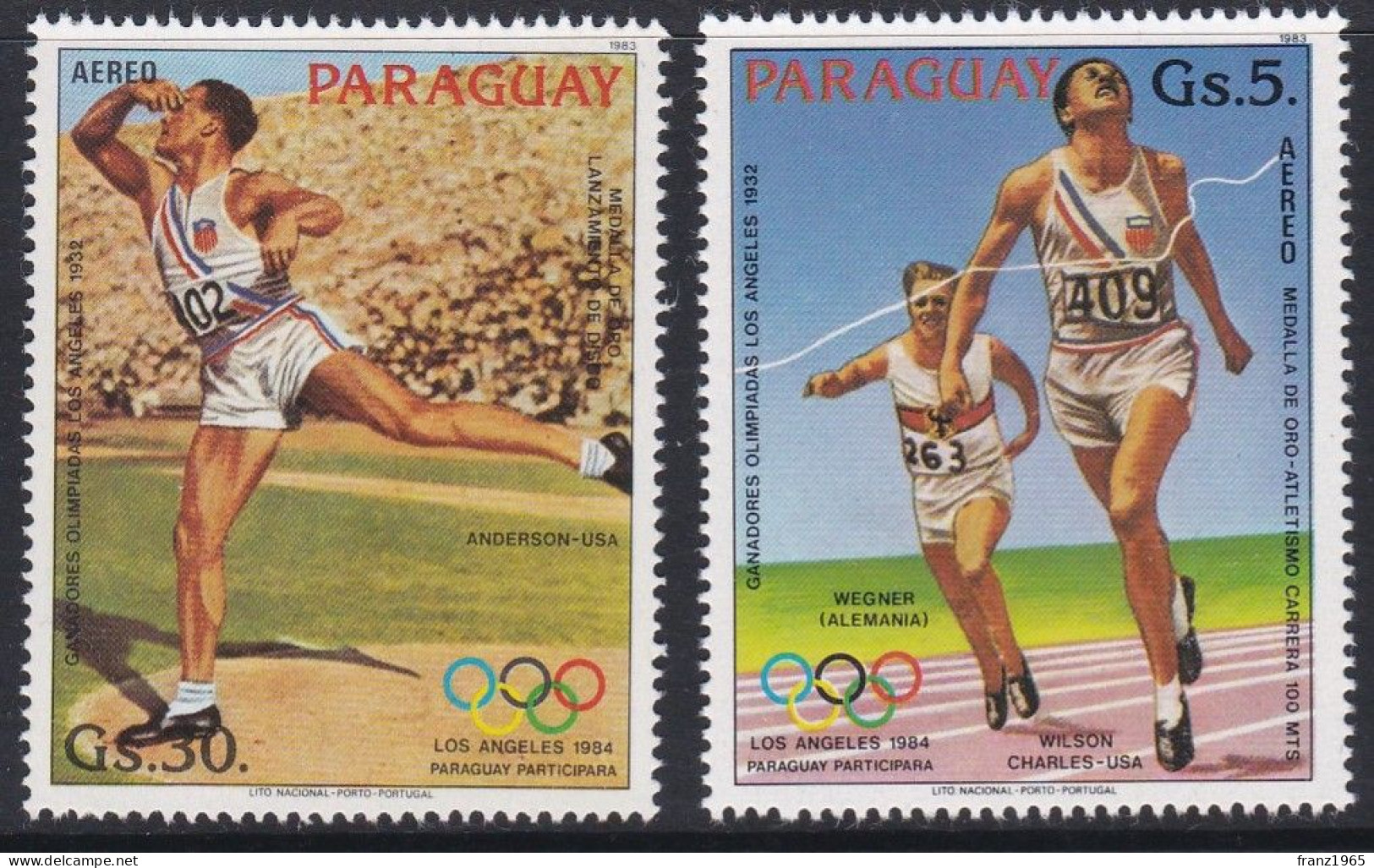 Paraguay - Deportistas Paraguayos Parteciparan En La Olimpiadas - 1983 - Summer 1984: Los Angeles