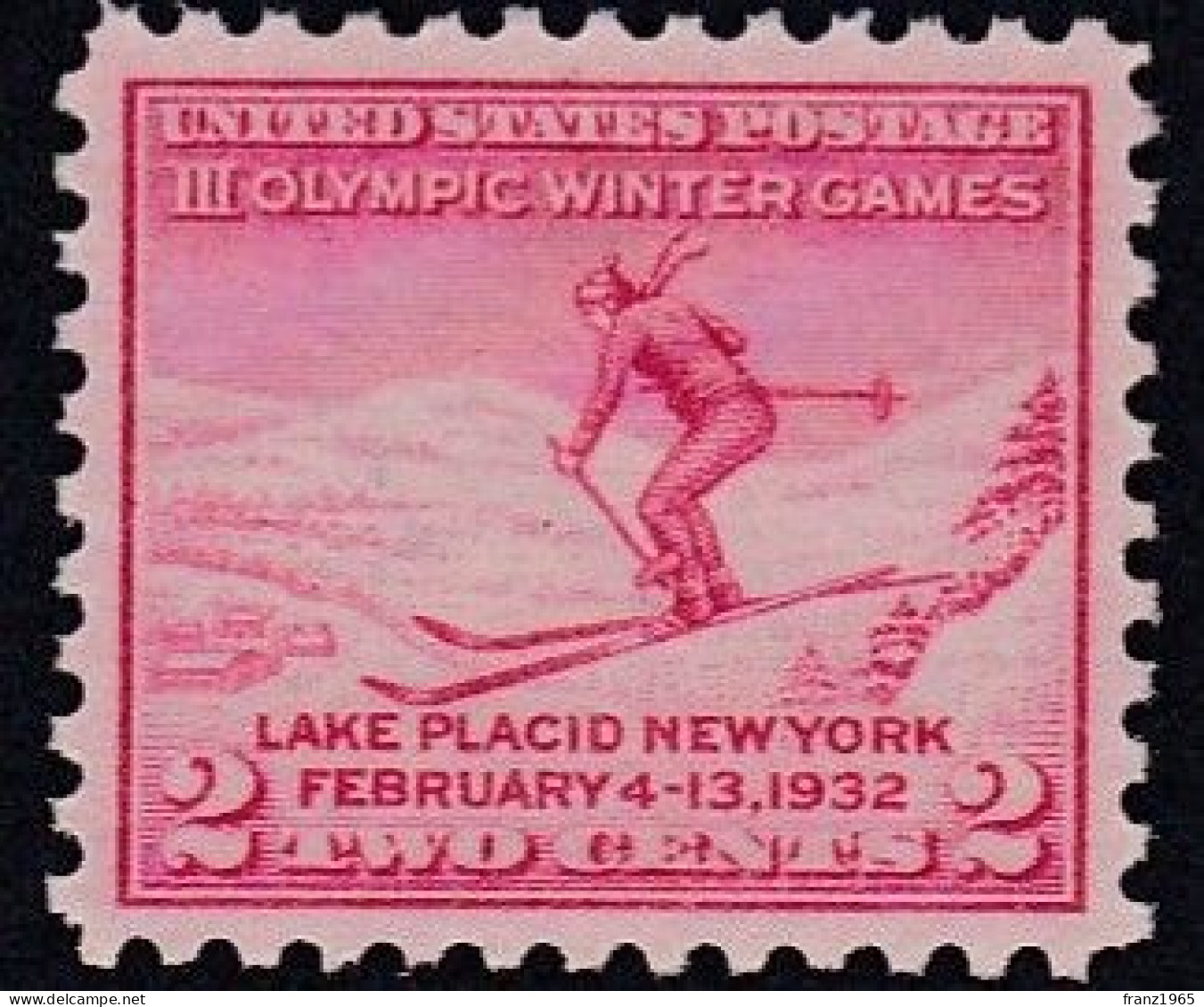 USA - Olympic Games Lake Placid - 1932 - Hiver 1932: Lake Placid