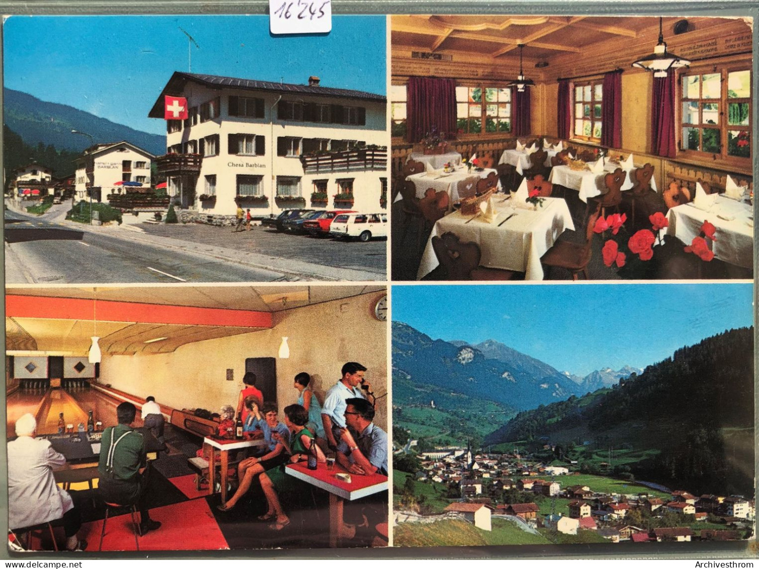 Küblis - Hotel Und Garni Alfons Barblan Restaurant Bahnhofbuffet (16'245) - Küblis