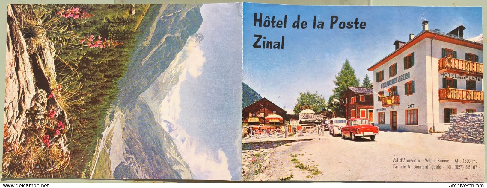 Zinal - Hôtel De La Poste : Famille A. Bonnard Guide (16'249) - Anniviers