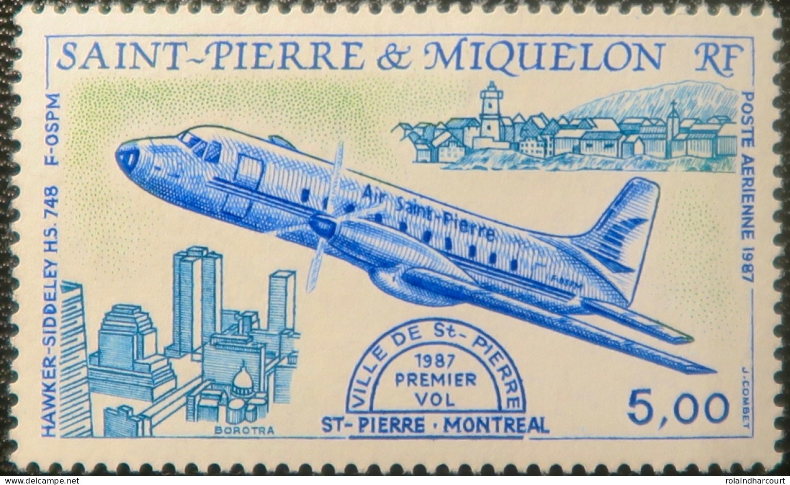 LP3969/503 - SPM - 1987 - POSTE AERIENNE - N°64 NEUF** - Nuevos