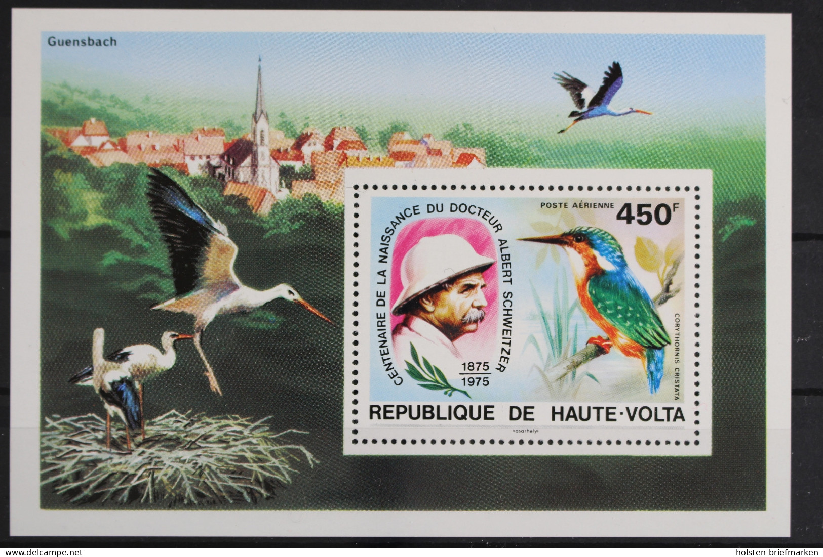 Obervolta, Vögel, MiNr. Block 35, Postfrisch - Burkina Faso (1984-...)