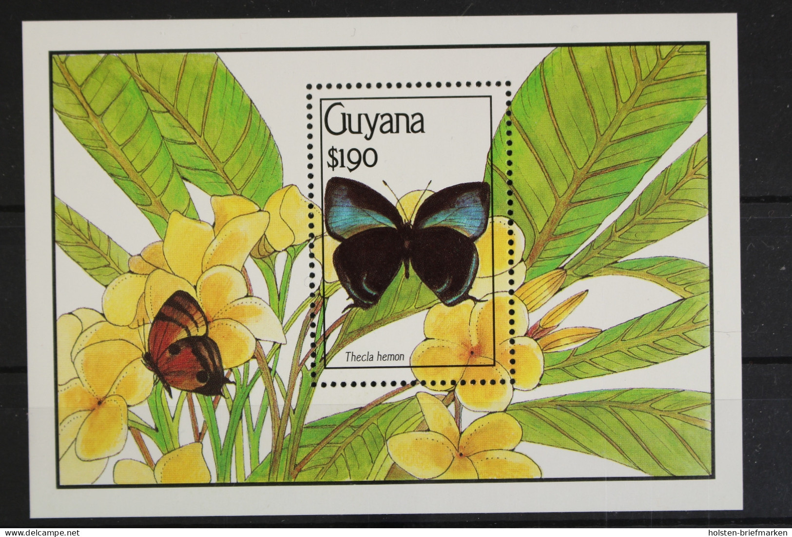 Guyana, Schmetterlinge, MiNr. Block 103, Postfrisch - Guyane (1966-...)