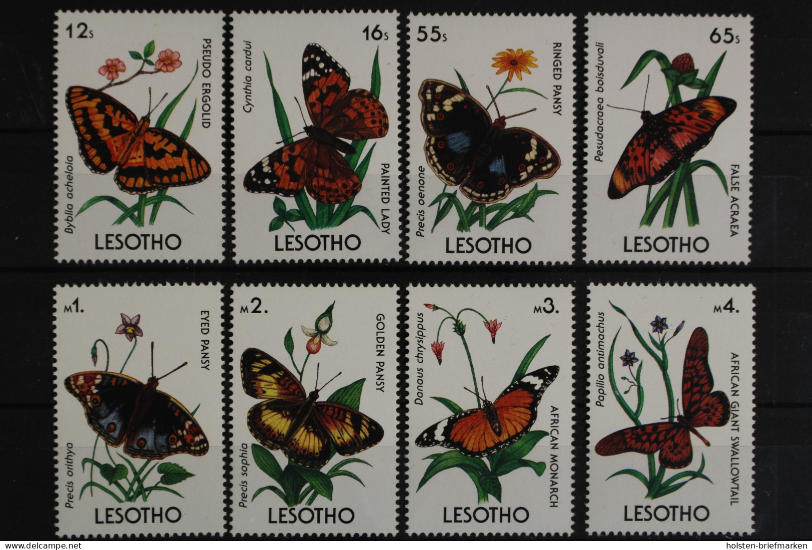 Lesotho, Schmetterlinge, MiNr. 825-832, Postfrisch - Lesotho (1966-...)