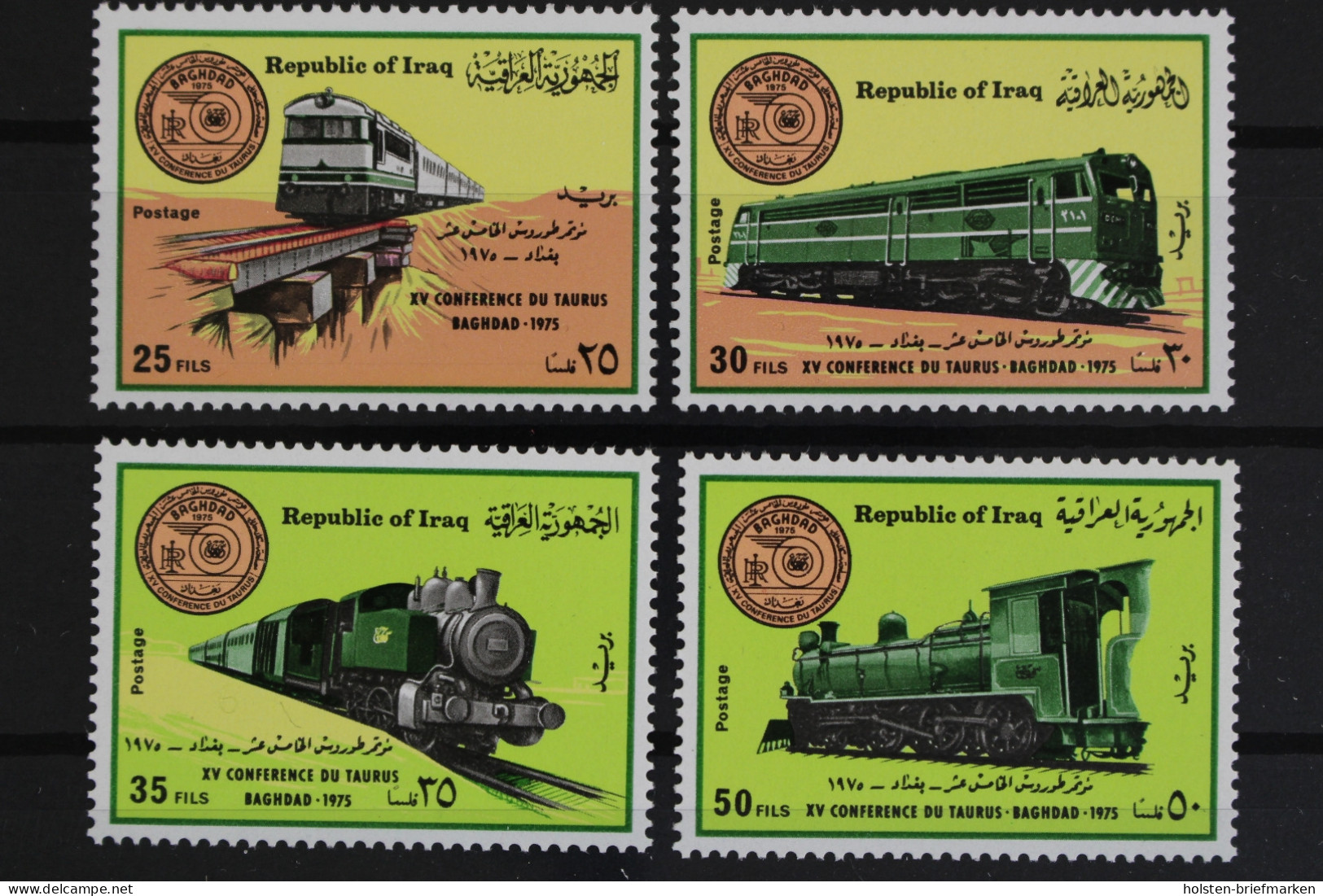 Irak, Eisenbahn, MiNr. 832-835, Postfrisch - Irak