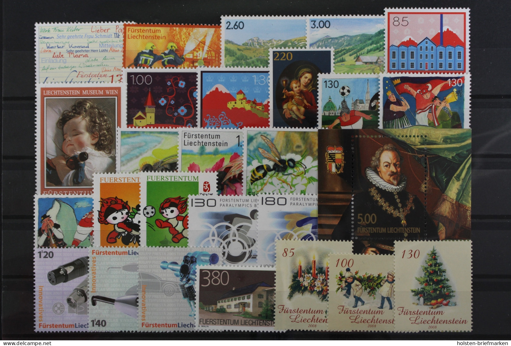 Liechtenstein, MiNr. 1470-1504, Jahrgang 2008, Postfrisch - Volledige Jaargang