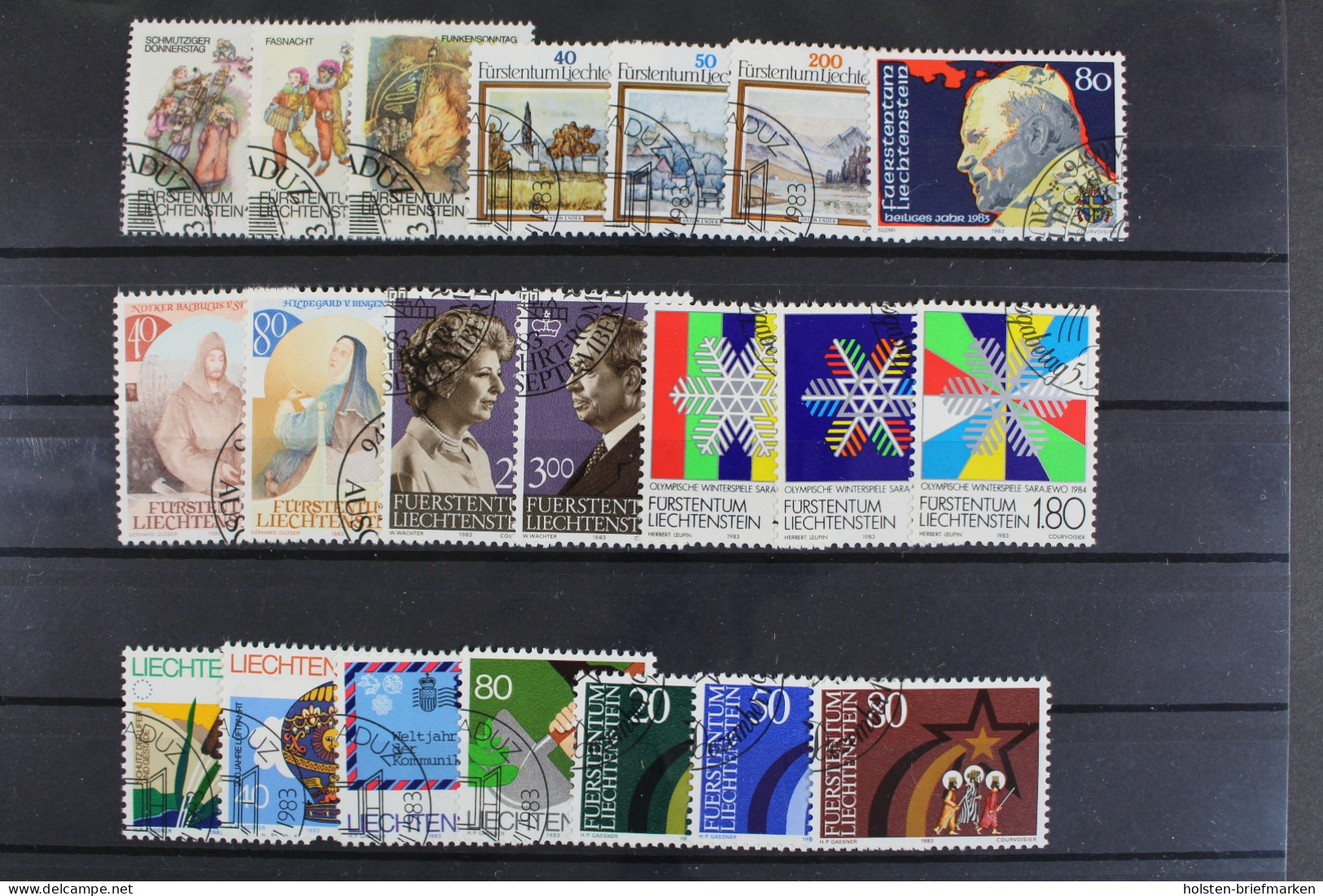 Liechtenstein, MiNr. 816-836, Jahrgang 1983, Gestempelt - Vollständige Jahrgänge