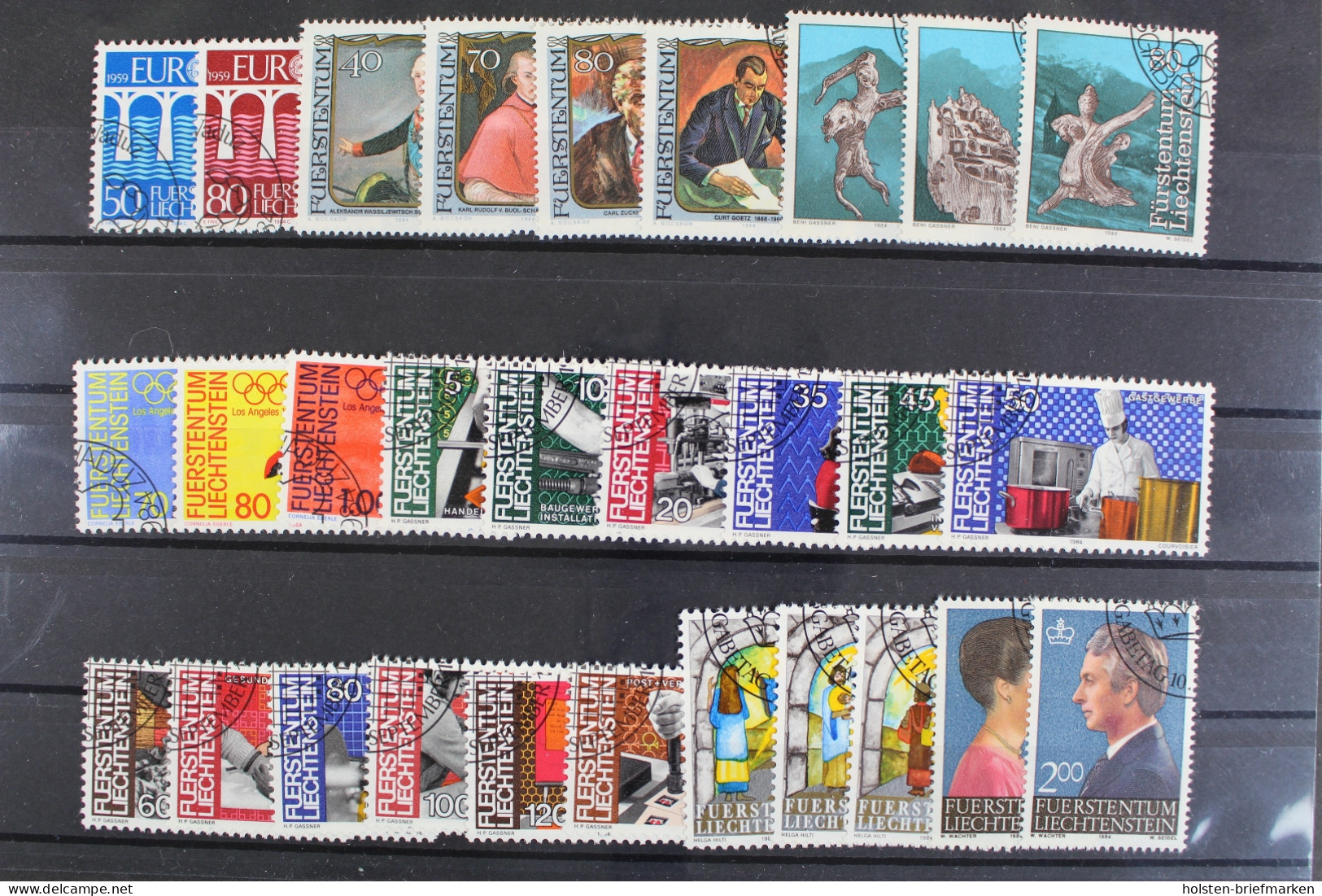 Liechtenstein, MiNr. 837-865, Jahrgang 1984, Gestempelt - Años Completos