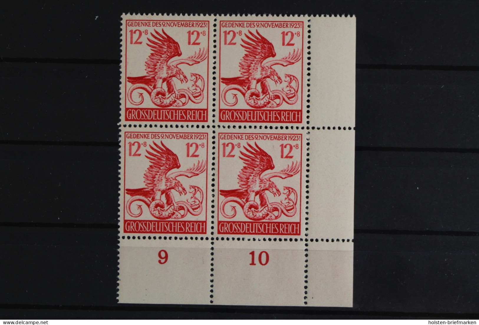 Deutsches Reich, MiNr. 906 PLF I, 4er Block, Ecke Re. Unten, Postfrisch - Errors & Oddities