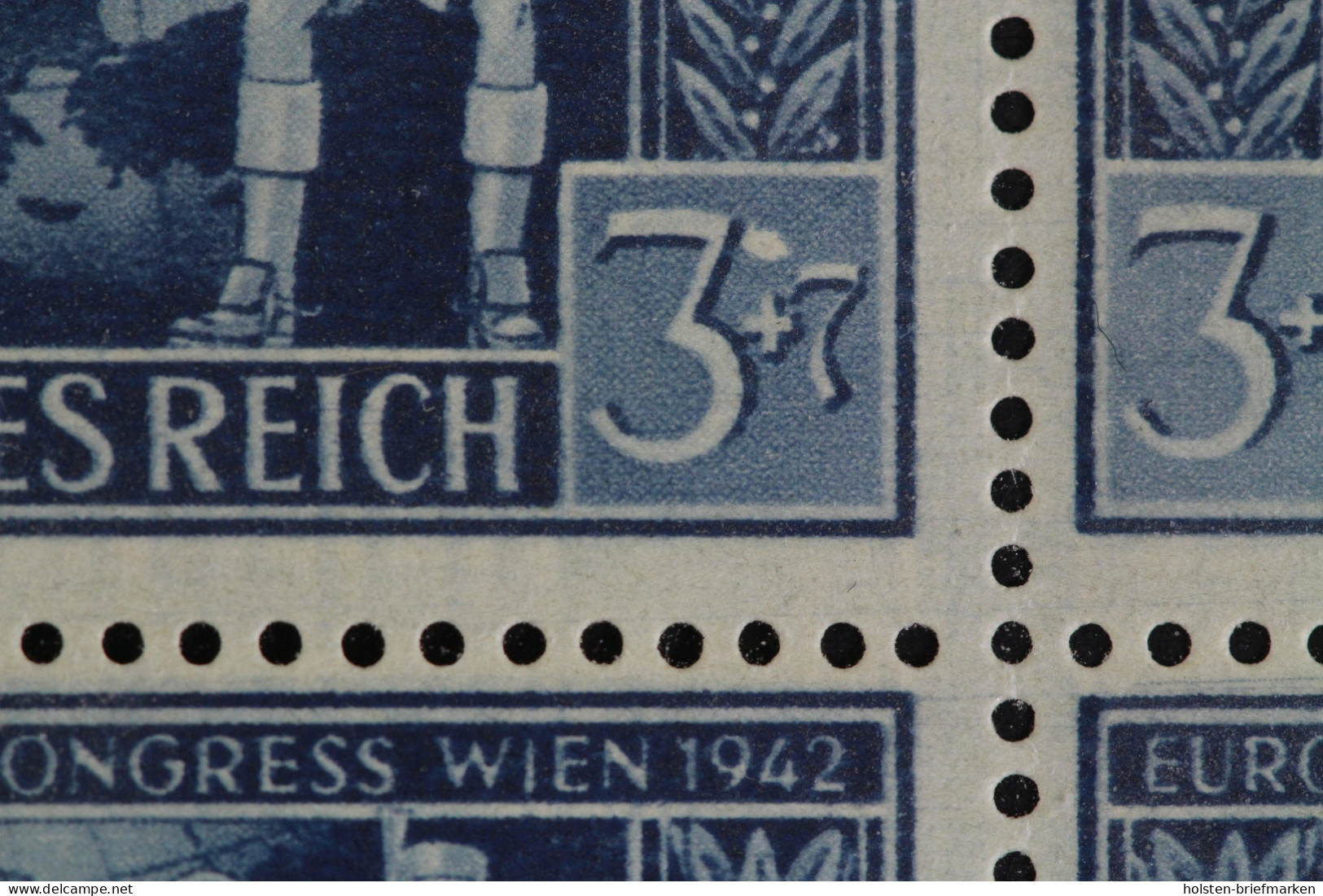 Deutsches Reich, MiNr. 820, 6er Block, PLF IV, Li. Rand, Postfrisch - Plaatfouten & Curiosa