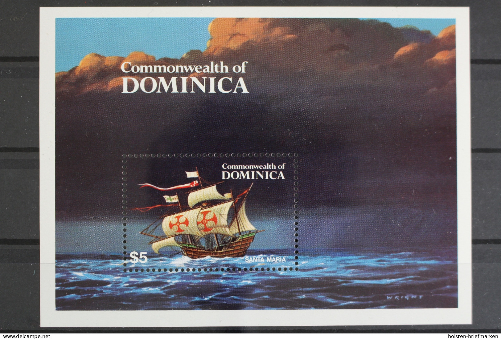 Dominica, Schiffe, MiNr. Block 60, Postfrisch - Dominique (1978-...)