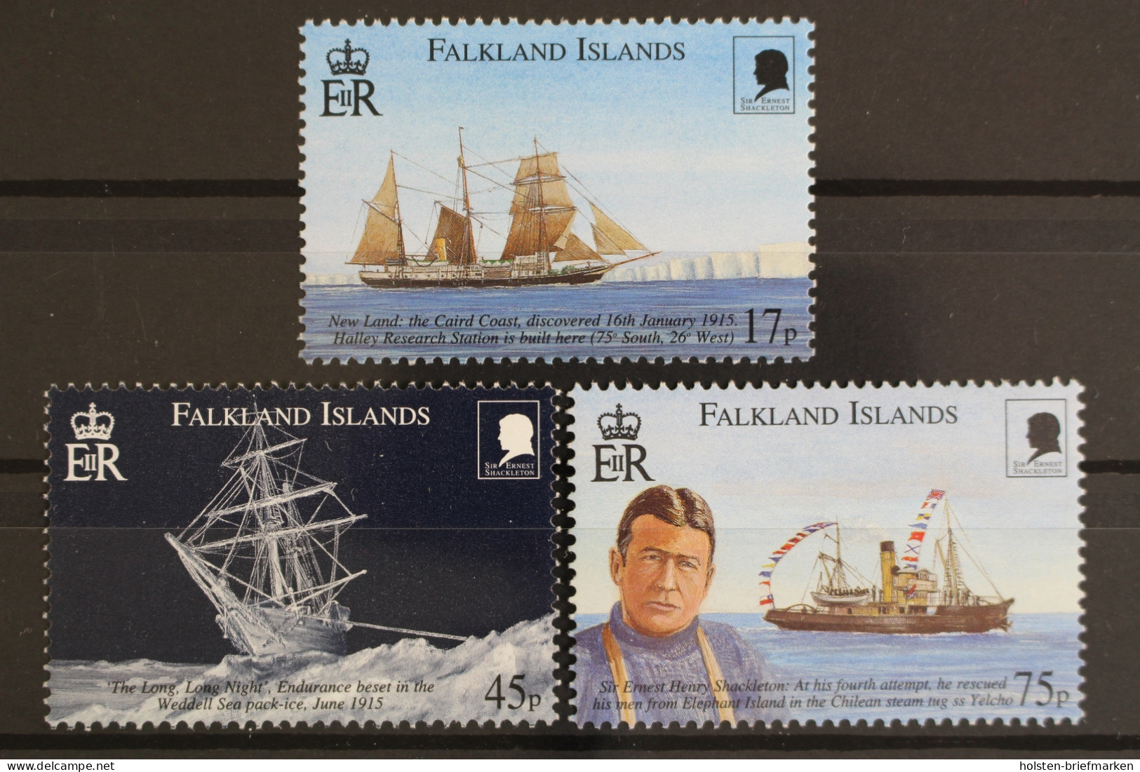 Falklandinseln, Schiffe, MiNr. 776-778, Postfrisch - Falkland