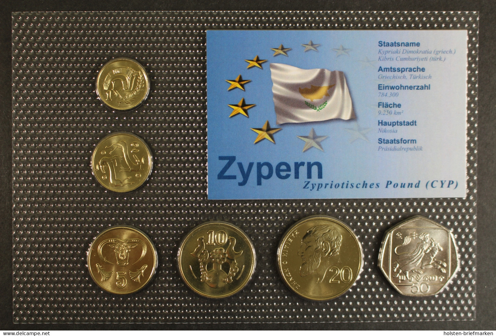 Zypern, BTN-Kursmünzensatz 2004, 6 Münzen - Chypre