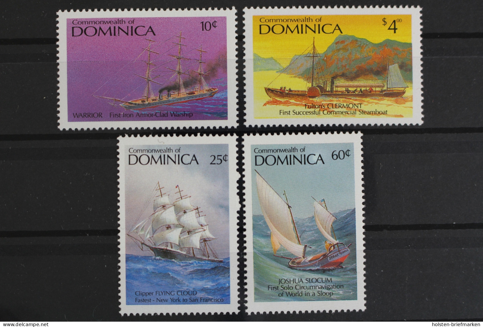 Dominica, Schiffe, MiNr. 1051, 1053, 1056, 1060, Postfrisch - Dominica (1978-...)