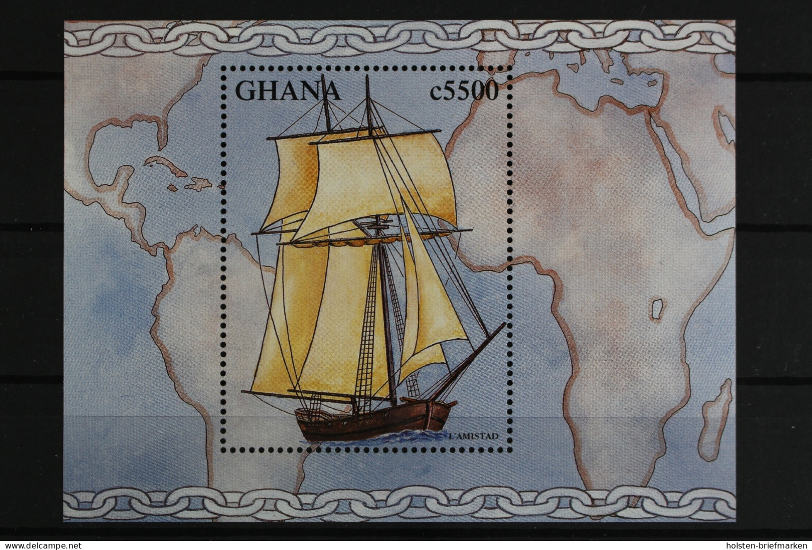 Ghana, Schiffe, MiNr. Block 350, Postfrisch - Ghana (1957-...)