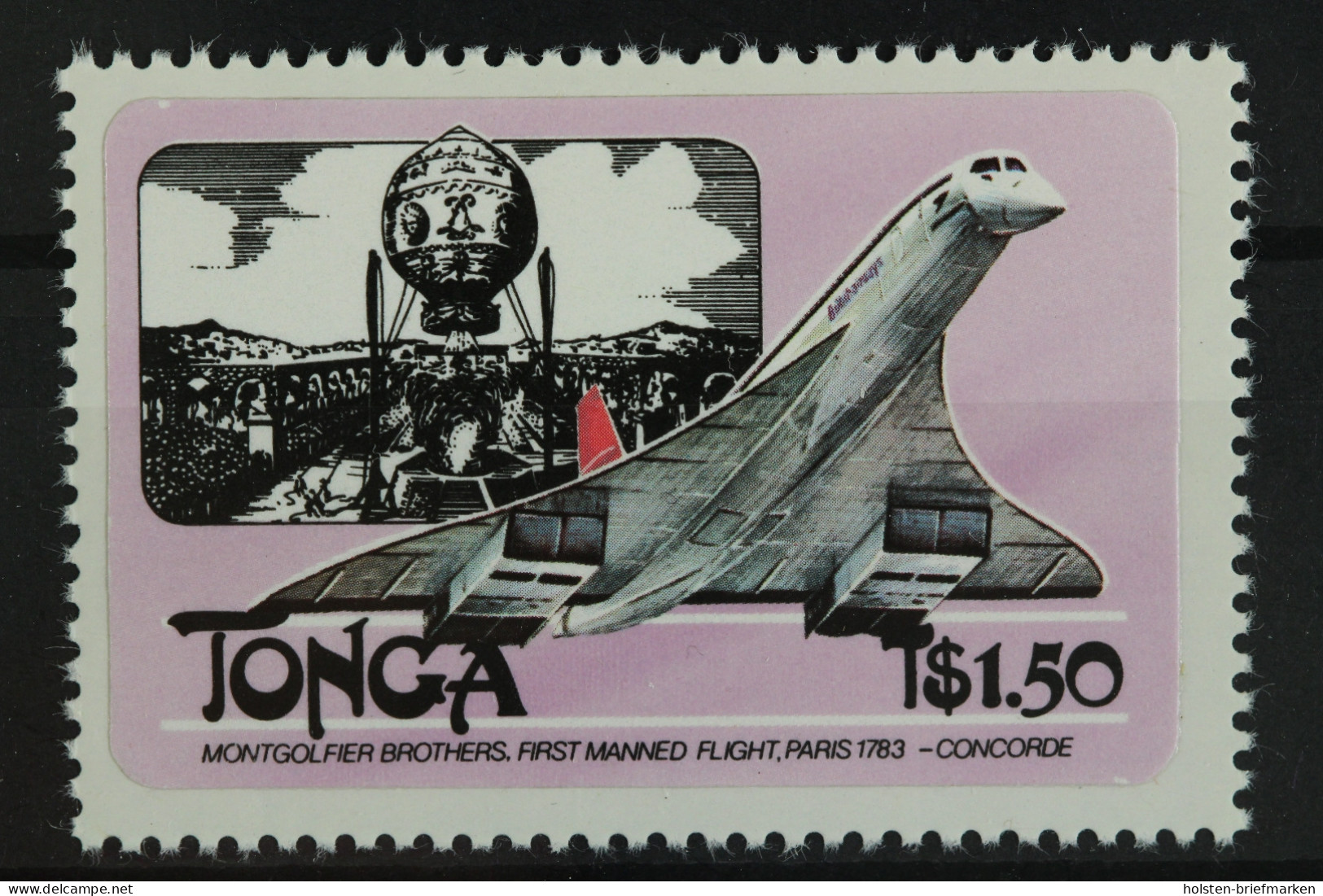 Tonga, Flugzeuge, MiNr. 845, Selbstklebend, Postfrisch - Tonga (1970-...)