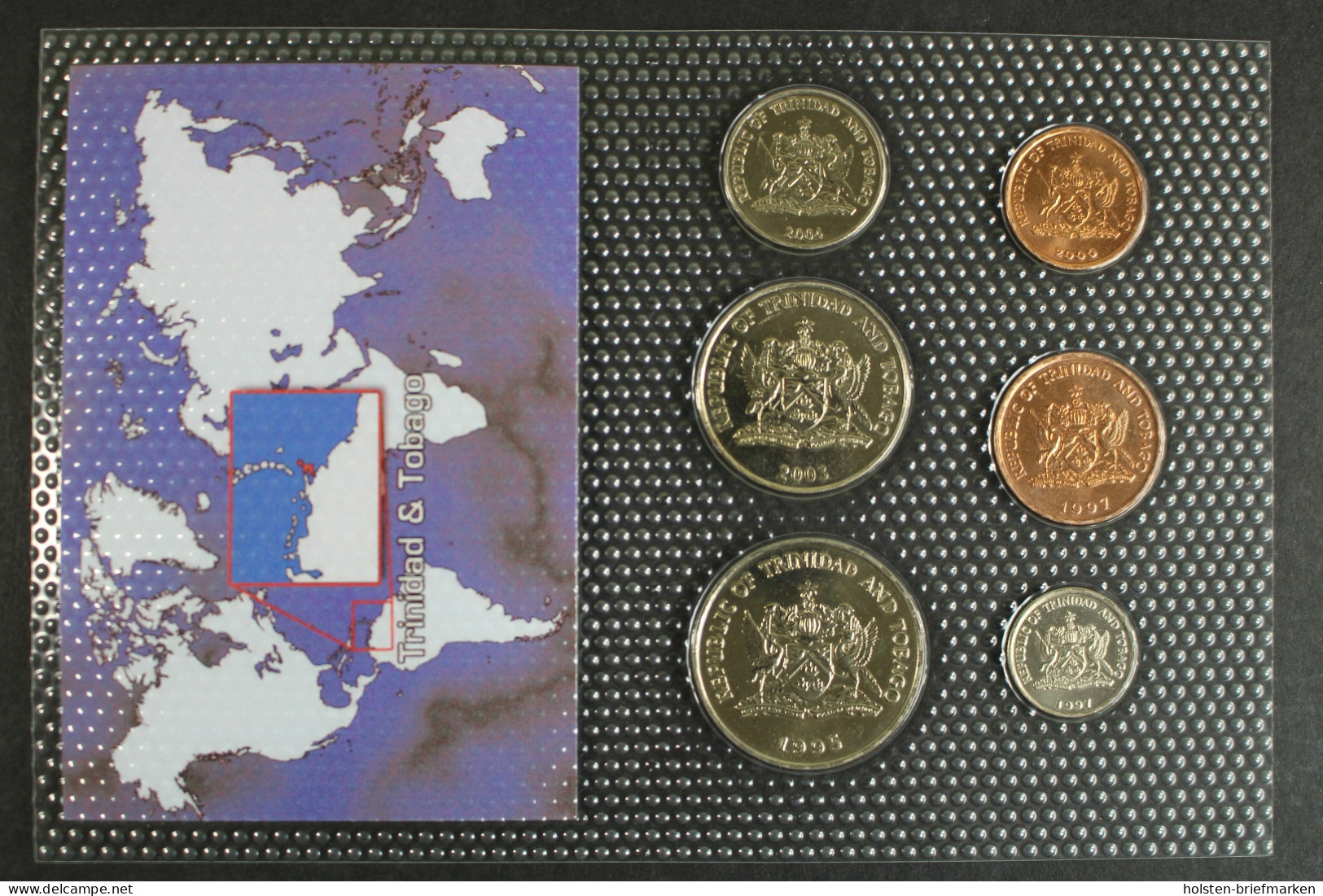 Trinidad & Tobago, BTN-Kursmünzensatz Verschiedene JG, 6 Münzen - Otros – América
