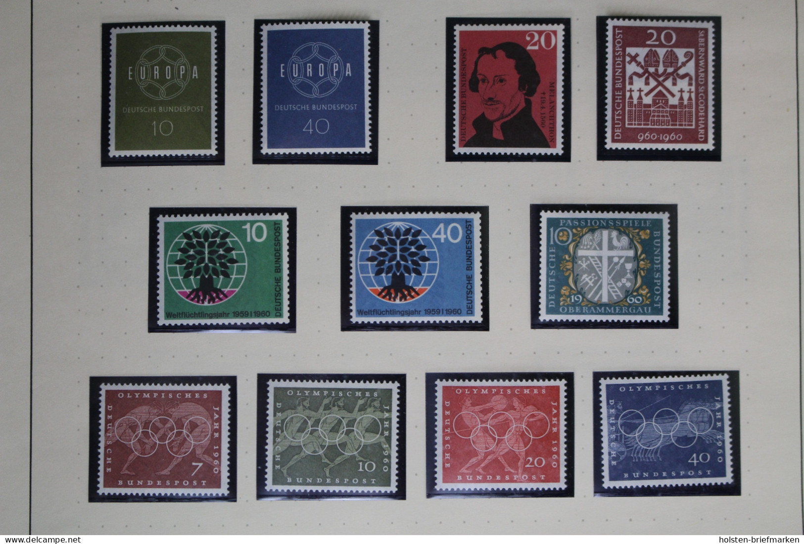 Deutschland (BRD) 1960-1969, Postfrische Sammlung, Incl. Lumogen - Collections