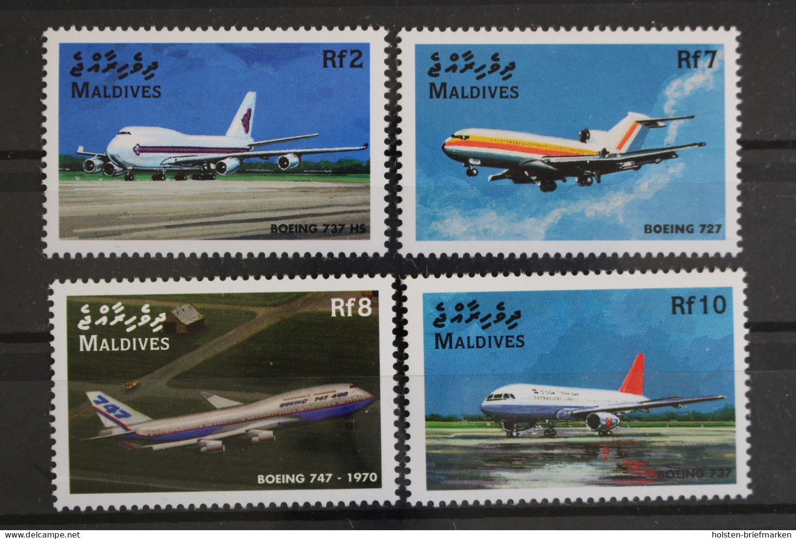 Malediven, Flugzeuge, MiNr. 3087-3090, Postfrisch - Maldives (1965-...)