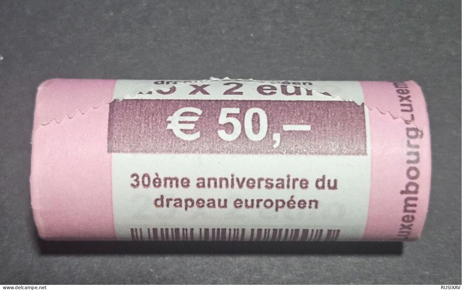 Luxembourg  2015 Rouleau 2€ Commémorative  - 30ème Anniversaire Du Drapeau Européen - Rolls