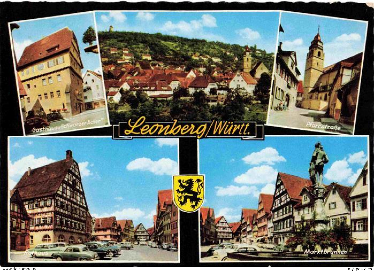 73967773 Leonberg__Wuerttemberg Stadtpanorama Gasthaus Pfarrstrasse Zentrum Mark - Leonberg