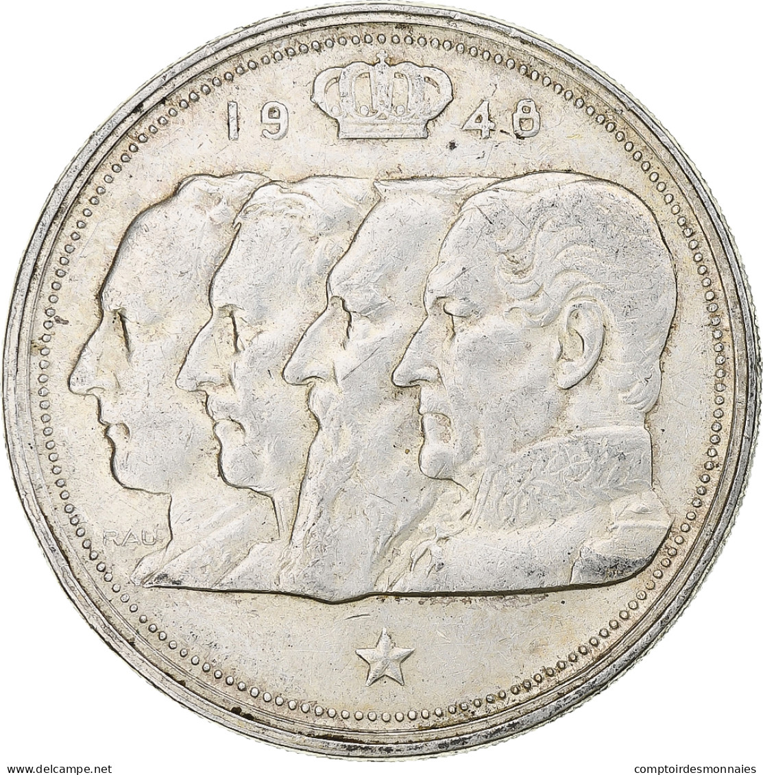 Belgique, Régence Prince Charles, 100 Frank, 1948, Bruxelles, Argent, TTB - 100 Franc