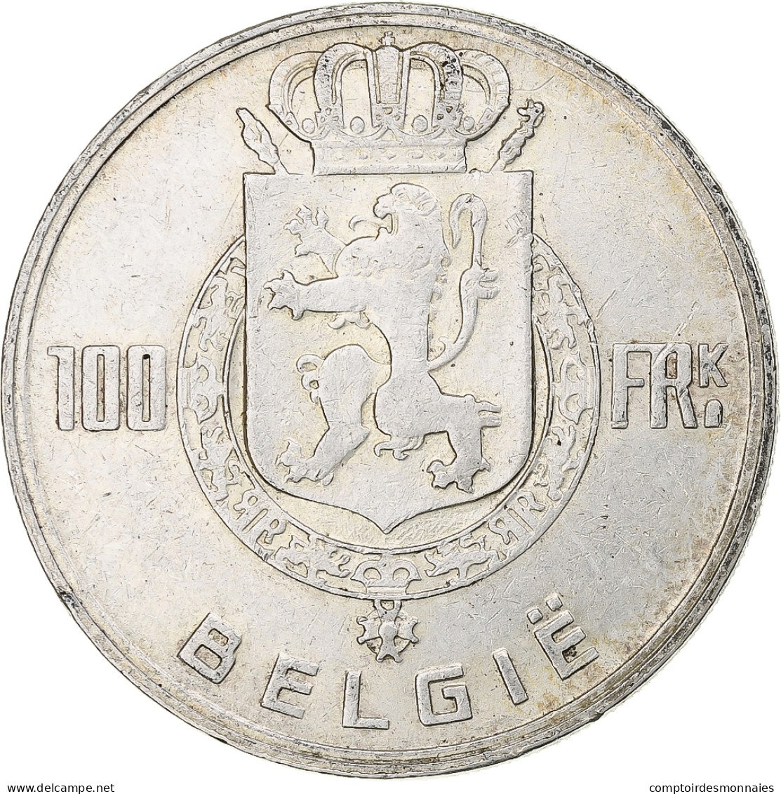 Belgique, Régence Prince Charles, 100 Frank, 1948, Bruxelles, Argent, TTB - 100 Franc