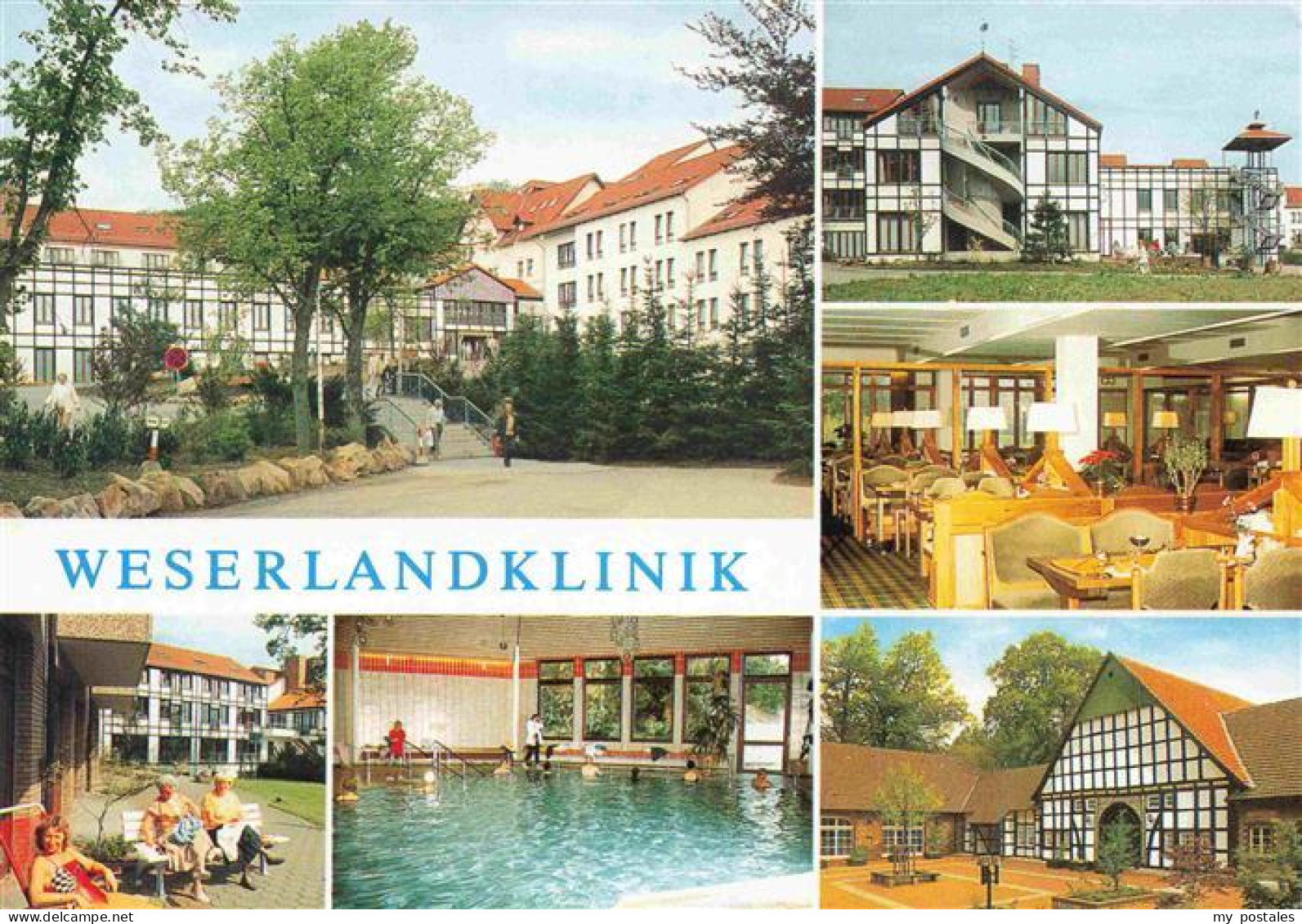 73967711 Bad_Seebruch_Vlotho Weserlandklinik Speisesaal Hallenbad Moorbad - Vlotho