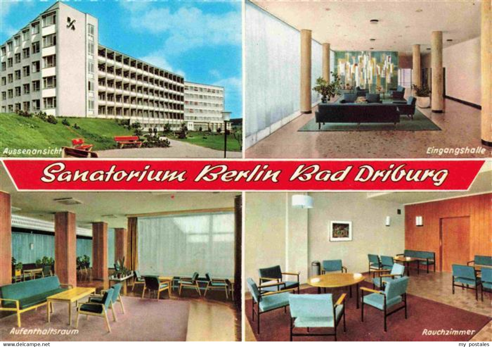 73967705 BAD_DRIBURG Sanatorium Berlin Eingangshalle Aufenthaltsraum Rauchzimmer - Bad Driburg