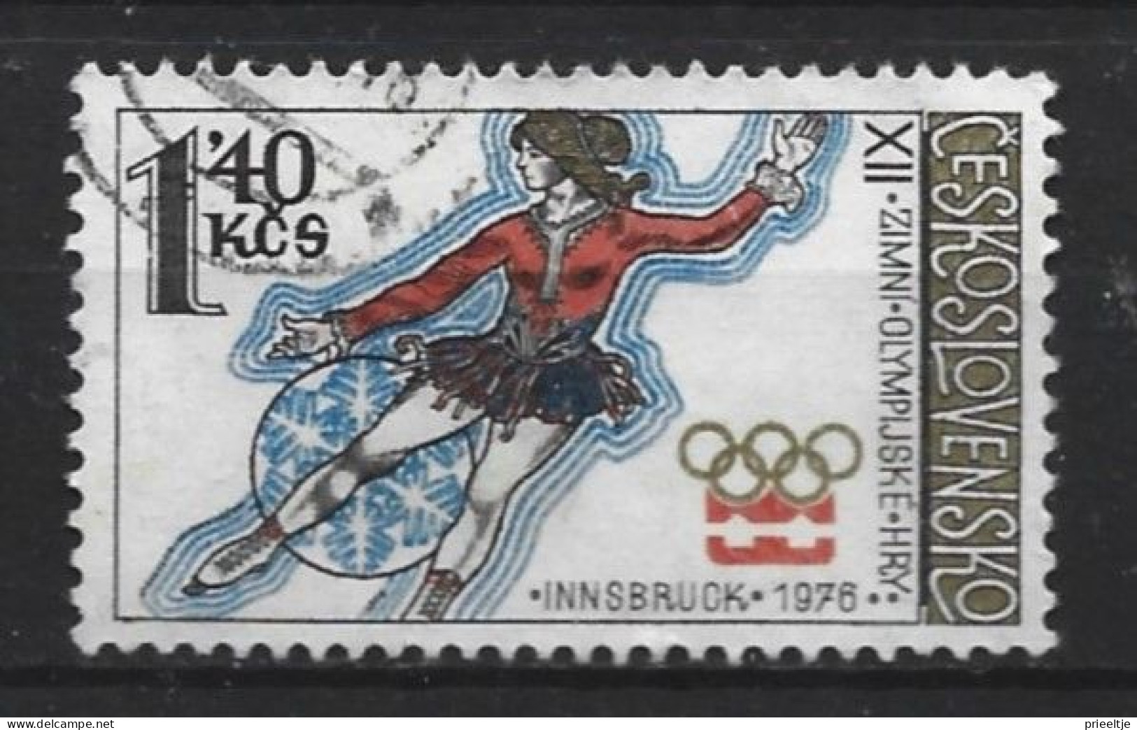 Ceskoslovensko 1976 Ol. Games Innsbruck   Y.T.  2150 (0) - Usati