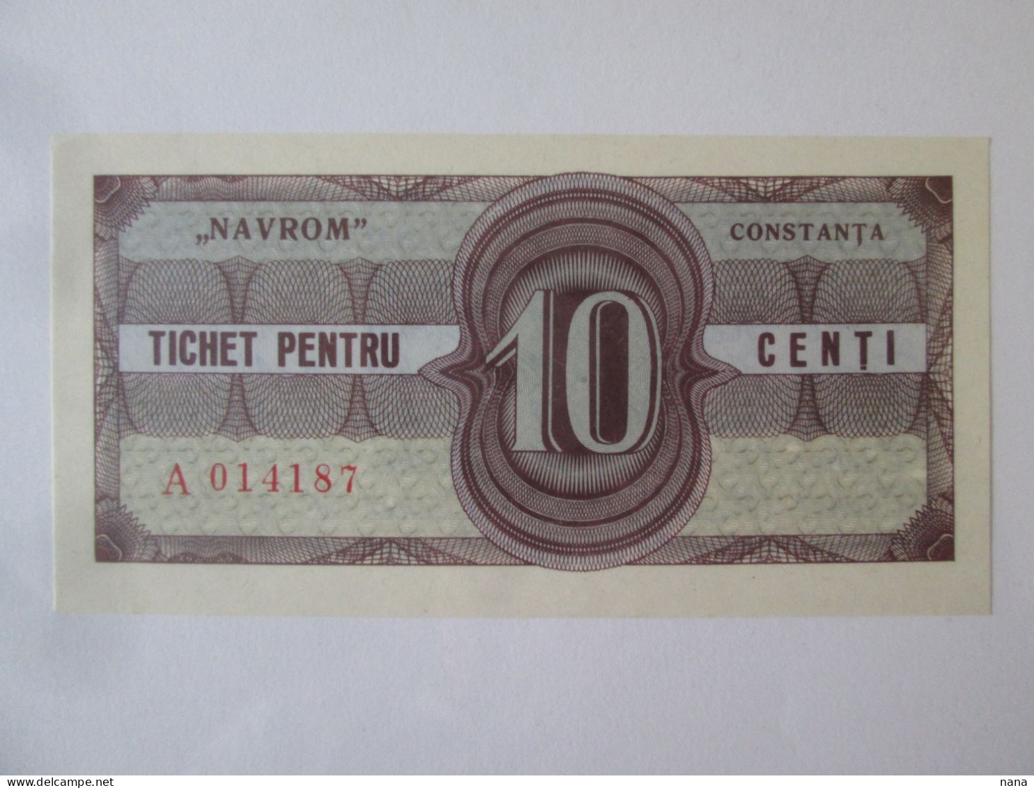 Romania 10 Cents UNC Navrom,foreign Exchange Certificate From The 80's,see Pictures - Rumania