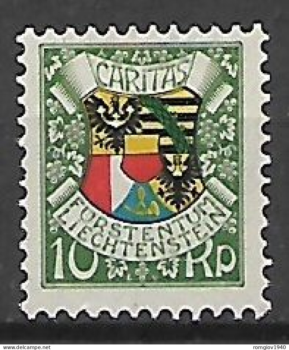 LIECHTENSTEIN 1927  87°COMPLEANNO  DEL PRINCIPE GIOVANNI II UNIF. 75  MLH VF - Gebraucht