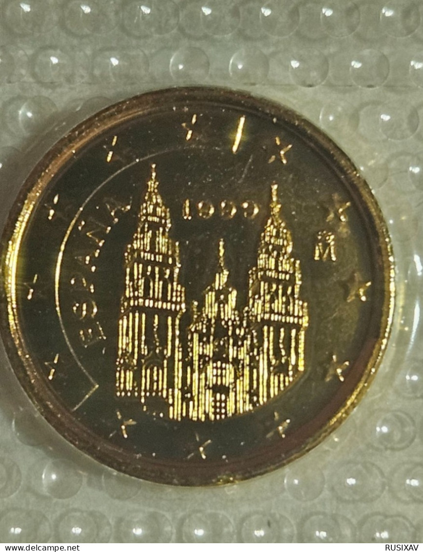 Espagne Série euros complète vergoldet - dorée 24 carats