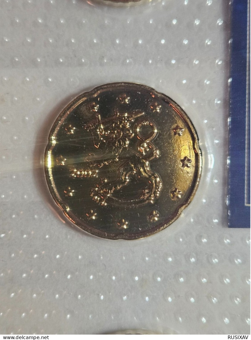 Finlande Série euros complète vergoldet - dorée 24 carats